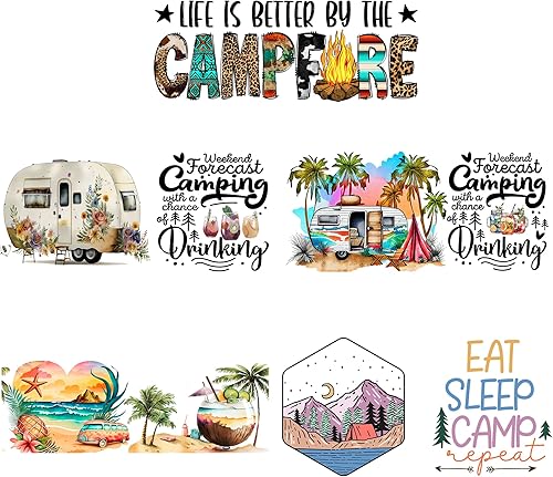 Miniatura 8 de Adhesivo de transferencia UV para enfermera, 5 hojas, impermeables, 3D, envolturas de tazas, calcomanías para tazas de vidrio de 16 onzas, frotar en