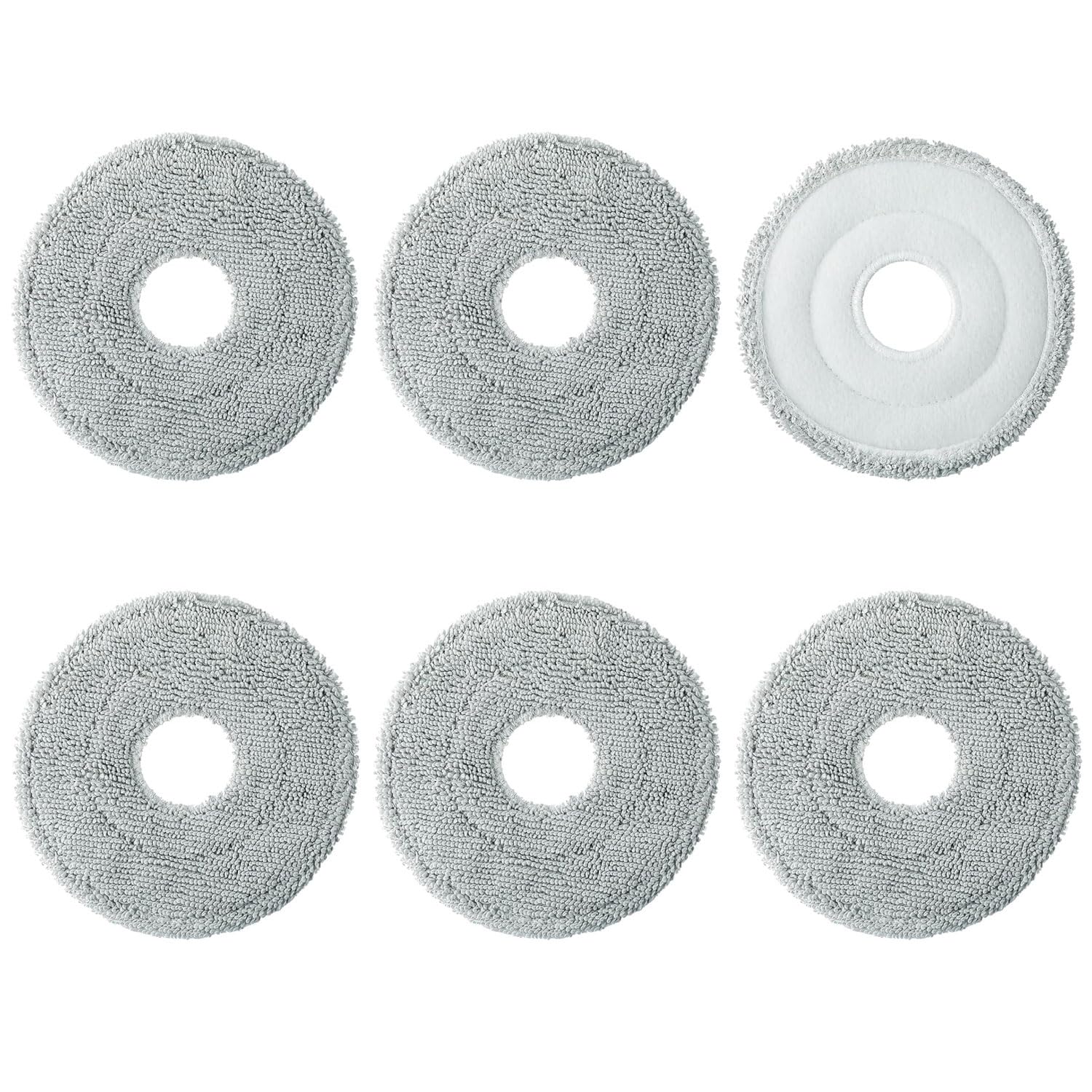 6pcs Replacement Mop Pads Compatible with Dreame L10s L20 Ultra L10s Pro Ultra Heat L10 Ultra L10s Pro L10 Prime Xiaomi X10+ S10+ X40 Ultra Robot Vacuum Cleaner, Reusable Microfibre Cleaning Cloth-image-12