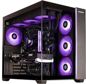STORMCRAFT Falcon Intel Core Ultra 7 270K Plus AI Gaming PC, RTX 5060 Ti 16GB, 32GB DDR5 6000MHz RGB, 1TB SSD, 360mm AIO, B860 Chipset, 850W Gold, 10 RGB Fans, Wi-Fi 7, Win 11 Home Desktop Computer