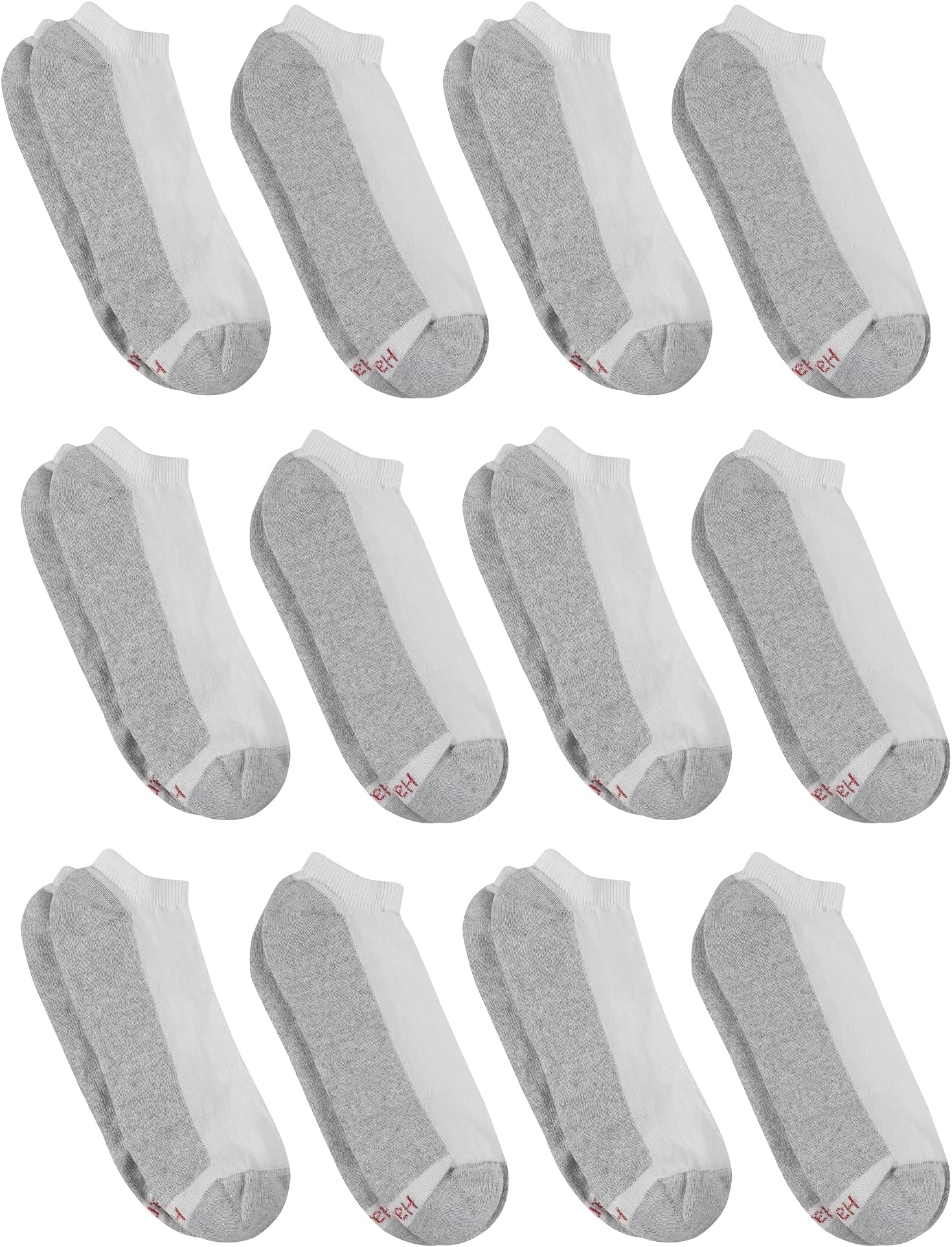 Men's Double No Show Socks 12-Pair Pack, Available in Big & Tall