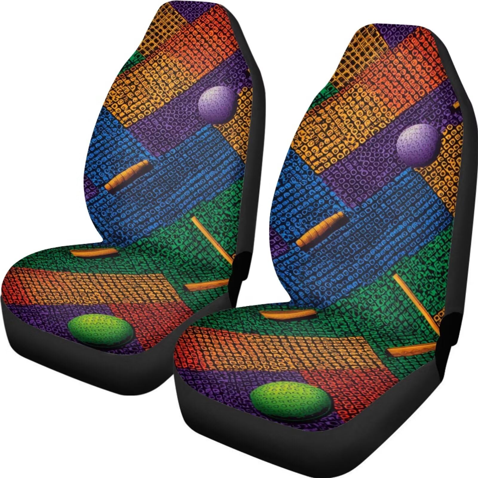 Ochraniacz na fotele samochodowe kolorowe paski piłka golfowa moda samochód kempingowy ochraniacz na siedzenia samochodowe wytrzymały sedan pokrowce na siedzenia samochodowe 35 x 138 cm
