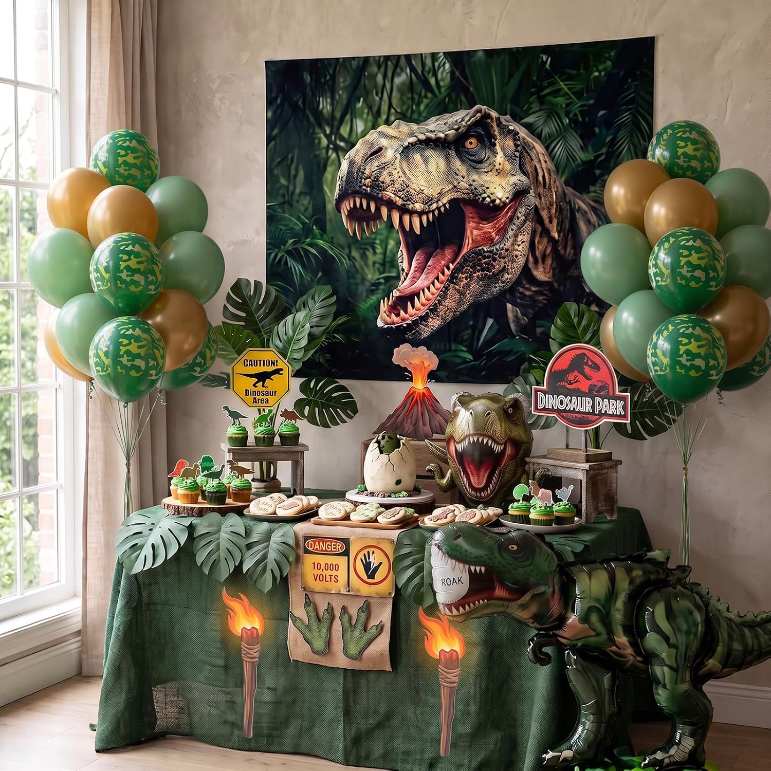 Dinosaur Trunk or Treat Car Decorations & Birthday Kit