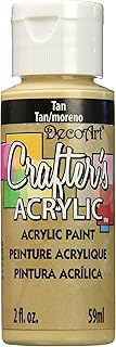 DecoArt Crafter's Acrylic Paint, 2-Ounce, Tan