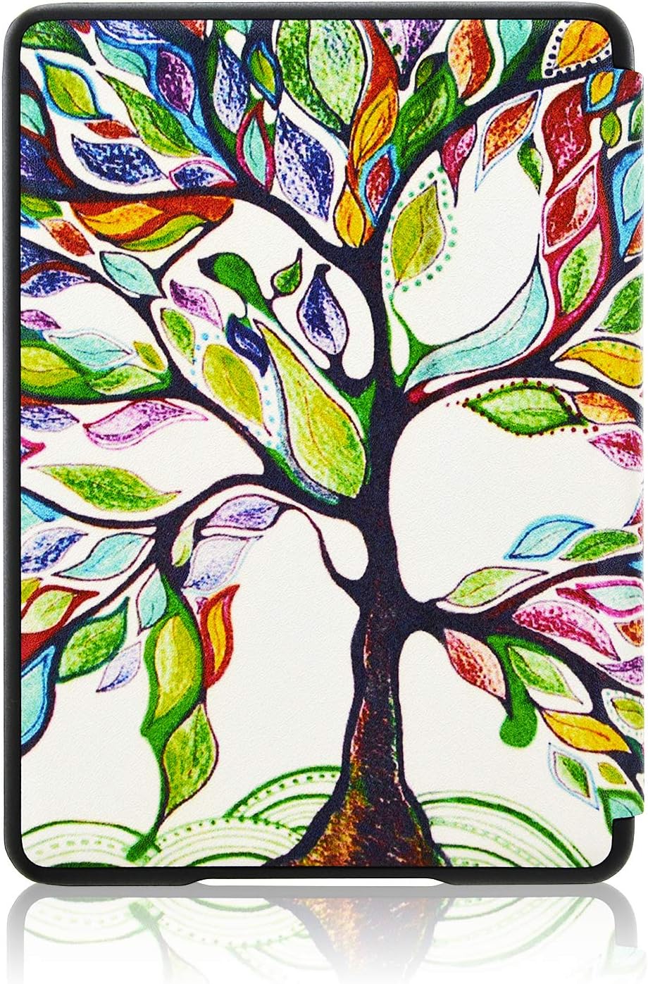 ACdream Slimshell Case for All New Kindle 10th Generation 2019 Released (NOT Fit Kindle Paperwhite or Kindle 8th Gen),Premium PU Leather Cover Case with Auto Wake Sleep Feather, Love Tree