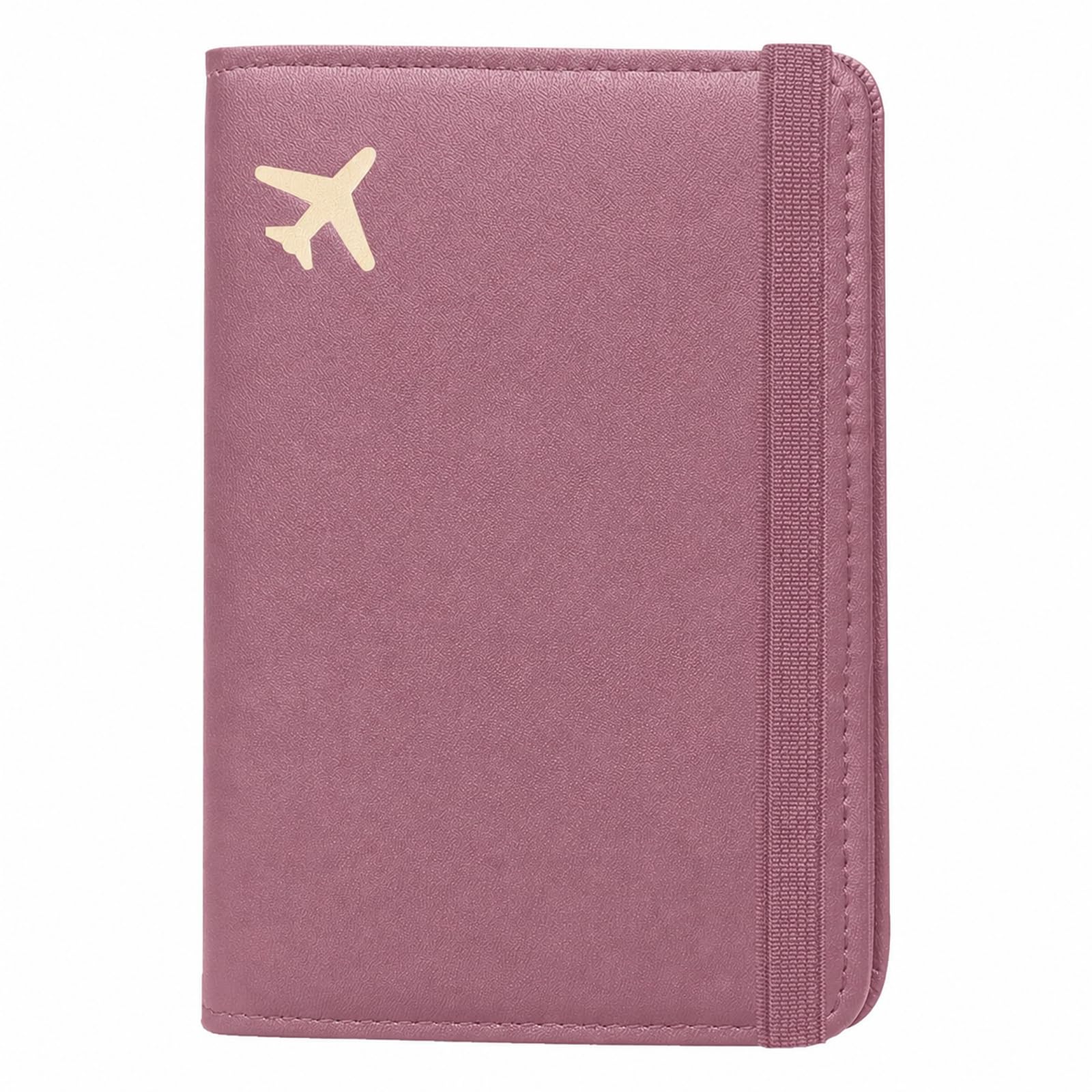 ZOPPEN RFID Blocking Passport Holder for Travel – PU Leather Waterproof Lightweight Passport Cover Wallet for Women Men, Travel Organizer with Card Slots for Airline Tickets &amp; Passport Book, Purple