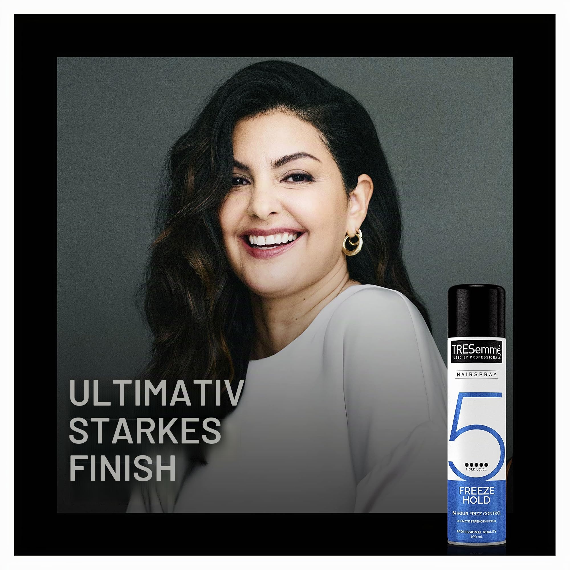 TRESemmé Freeze Hold Haarspray – 24 Stunden Frizz Control, extra starker Halt & keine klebrigen Rückstände oder Steifheit – langanhaltendes, feuchtigkeitsbeständiges Styling für glatte, lockige oder