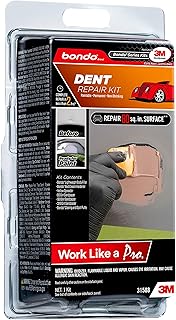 Bondo Dent Repair Kit, Paintable - Permanent - Non-Shrinking As You Complete Your Repair in Less Than Two Hours, 1 Kit (31588)