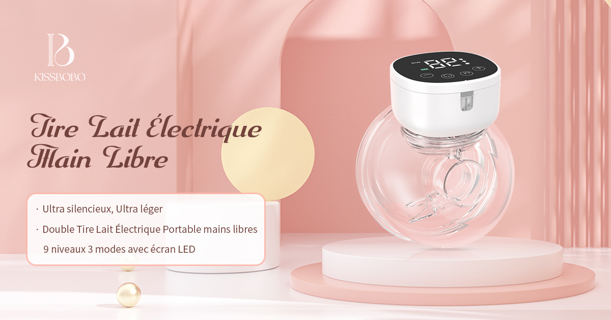 Kissbobo Tire Lait Tire-lait électrique Portable Tire-lait Portable Mains Libres Nuliie Tire Lait