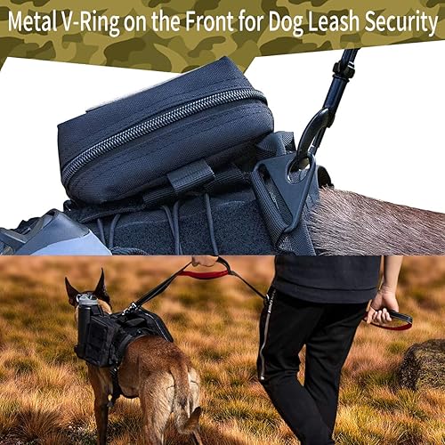 Miniatura 6 de IronSeals Arnés táctico de entrenamiento para perros Molle con asas