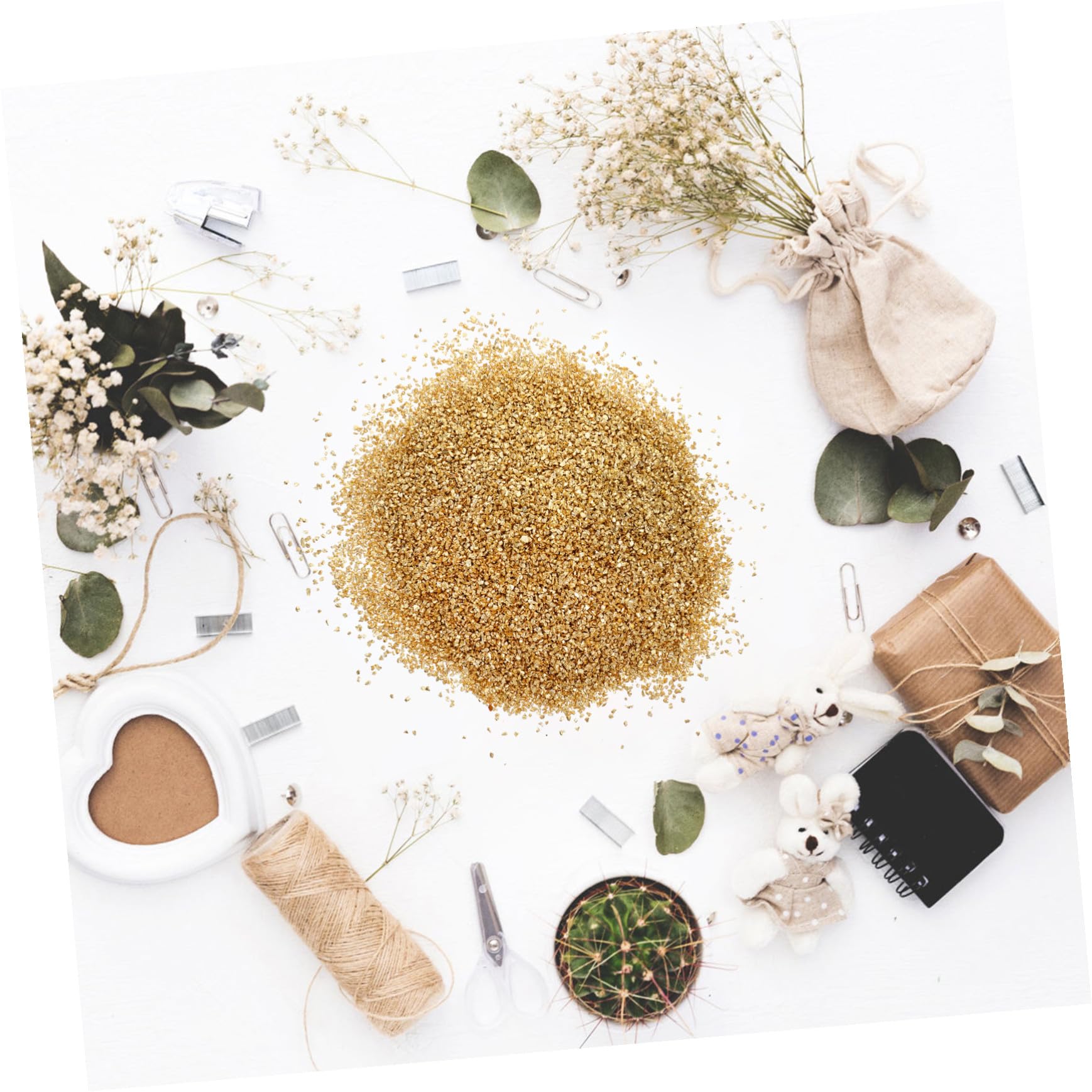 SOIMISS 500g Unregelmäßige Goldene Glassplitter Metallische Chips für Selbstgemacht Bastelarbeiten und Nageldesign Glasbruch Material für Dekorative Kunsthandwerk Projekte