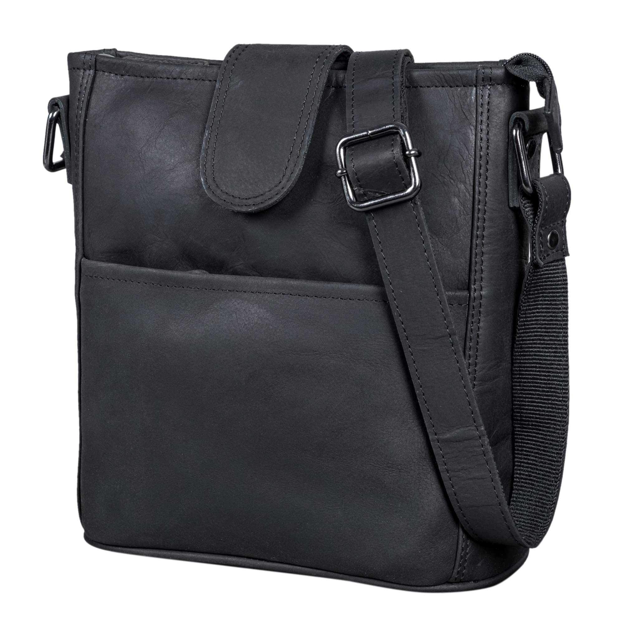 LEABAGS Borsa a mano da donna | Borsa a tracolla in vera pelle di alta qualità | Borsa a spalla | Borsa per lavoro, università, scuola e tempo libero