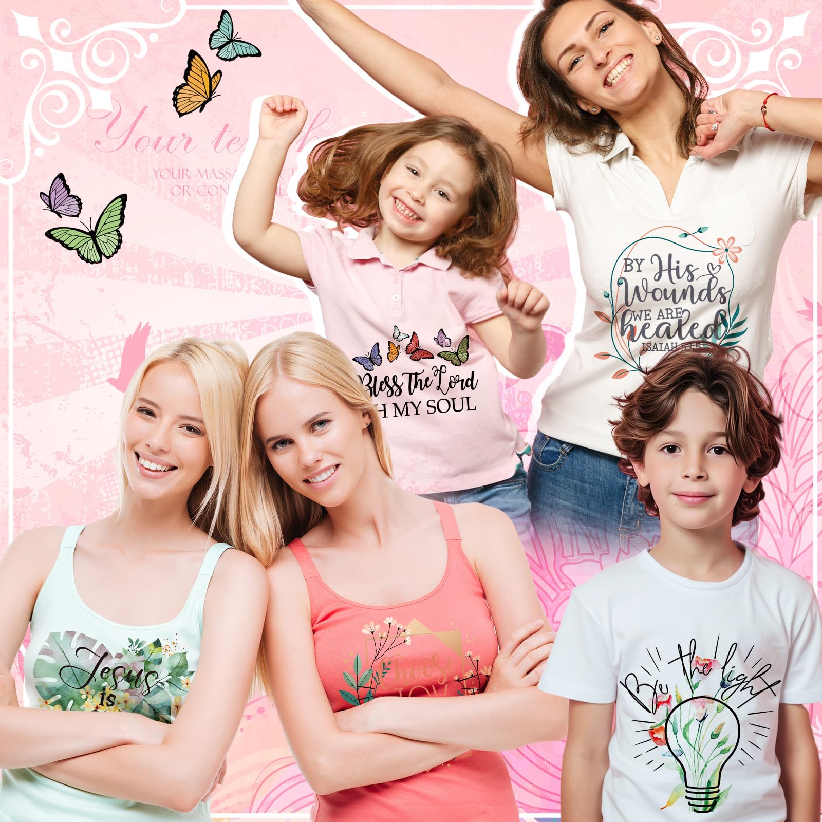 Tellingyou 36 hojas de parches termoadhesivos de vinilo para planchar en parches bordados para camisetas, chaquetas, fundas de almohada, mochilas, sudaderas con capucha, decoraciones de bricolaje