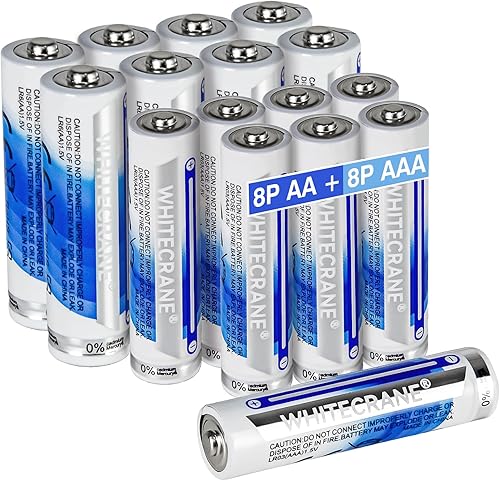 Miniatura 8 de 20 pilas AAA alcalinas triple A de 1.5 V de larga duración de 10 años de vida útil, diseño a prueba de fugas, máximo rendimiento para dispositivos