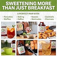 Vista 5 de Maple Valley Jarabe de arce puro orgánico, oscuro y robusto, mejor que el jarabe de panqueques, uso para café o sustituto de azúcar totalmente