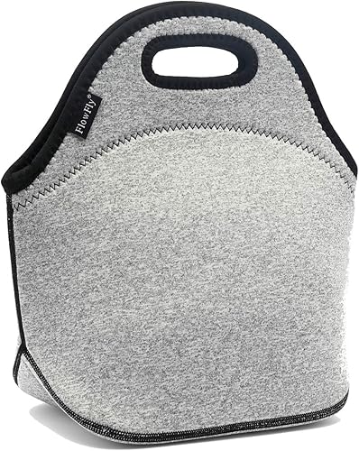 FlowFly Lonchera de neopreno para niños, bolsa suave con aislamiento, mini hielera térmica para niños, niñas, hombres, mujeres, escuela, trabajo,