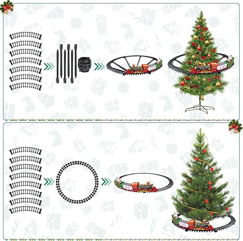 Miniatura 3 de Juego de tren para niños, decoración del hogar, tren alrededor del árbol, tren y pistas para niños, a partir de 3 años (B4299-64)