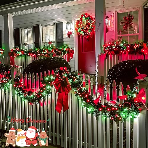 Miniatura 57 de JMEXSUSS Tira de luces de Navidad multicolor de 163 pies con 500 luces LED para exteriores, resistente al agua, alambre transparente, luces Varios