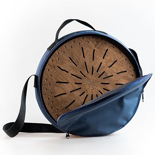 Miniatura 81 de Disco de cascada de 20 pulgadas meditativo de madera para baño de sonido relajante forma de géiser (sin bolsa)