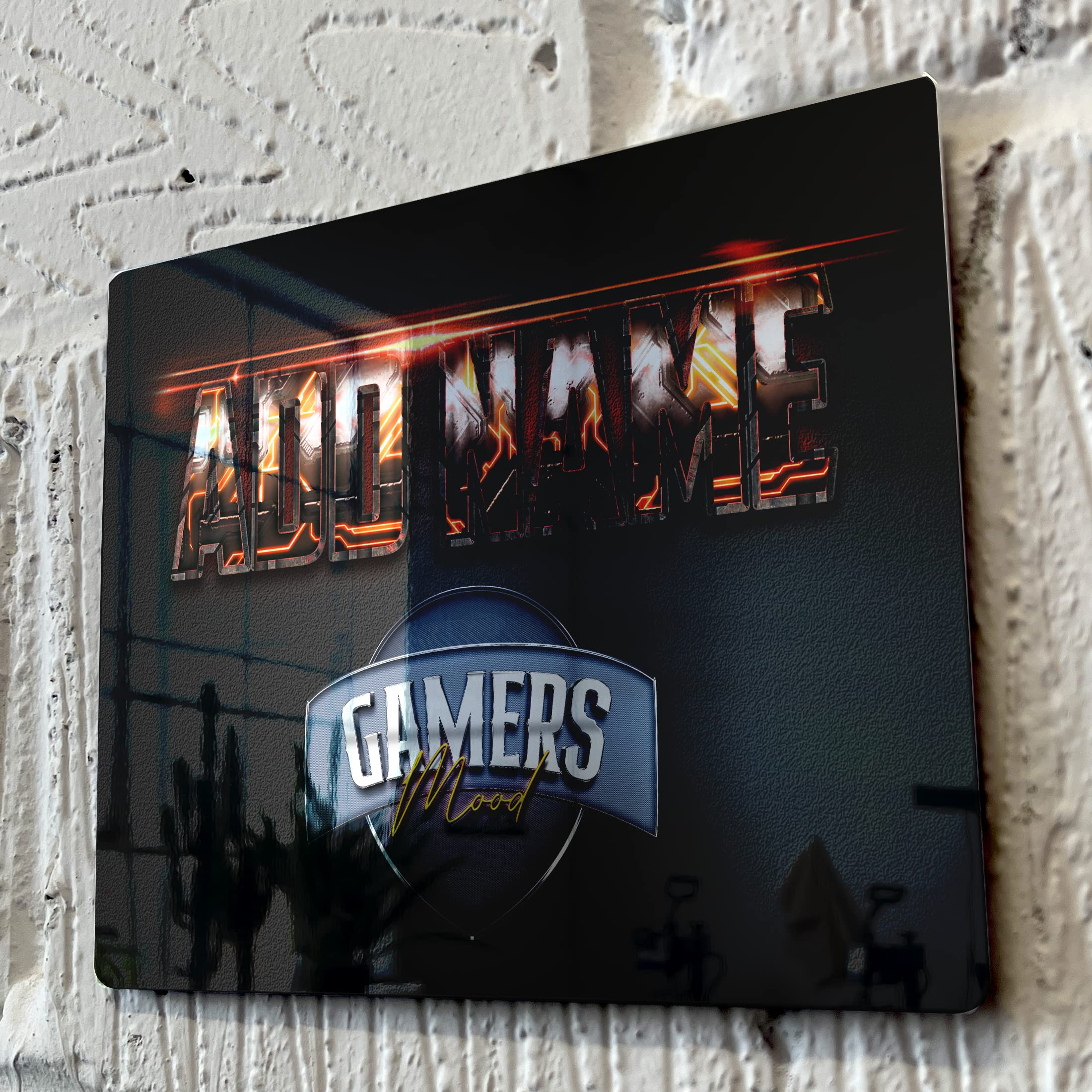 Shopquality4u Gamers Mood D14 Personalised Game Metal Mirror Gamer Sign - Customised Printed Wall Art Plaque A5 Gamers Mood