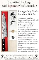 Vista 6 de Sakai Takayuki 【La marca de cuchillos favorecida por los chefs japoneses】 Cuchillo de chef de Damasco Gyuto Cuchillo japonés de 8 pulgadas