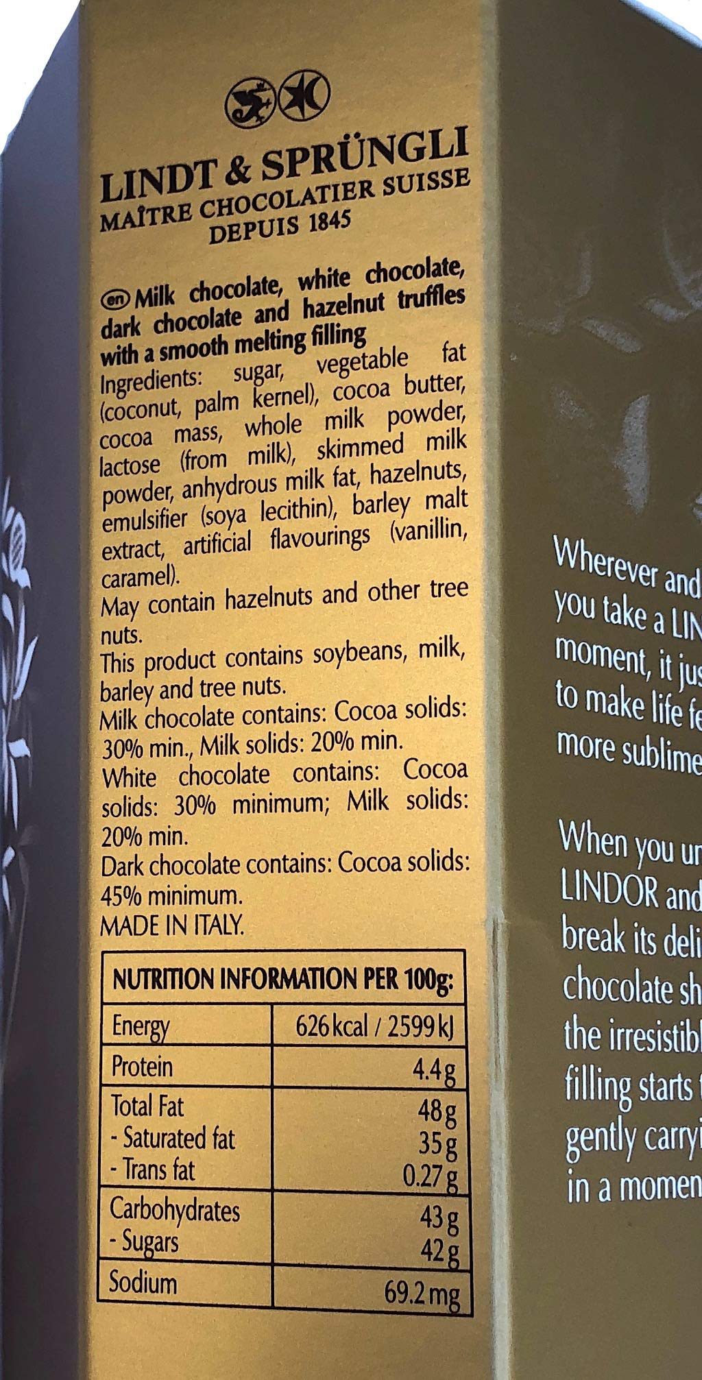 Amazon | リンツ リンドール 4種アソート 敬老の日 600g 2箱 | Lindt