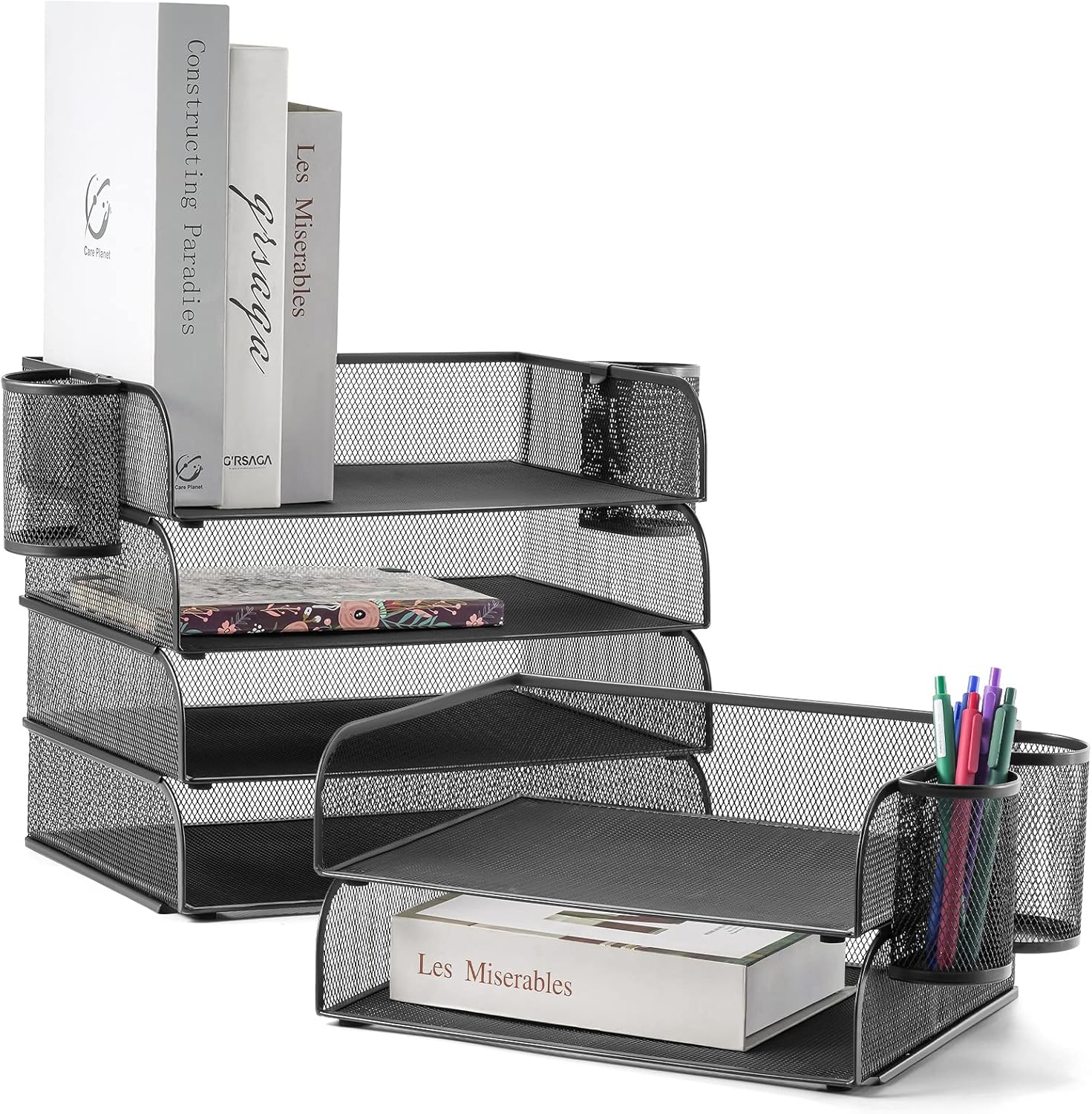 Marbrasse Desk Organiser Tray,Letter Tray Organizer, Paper Tray