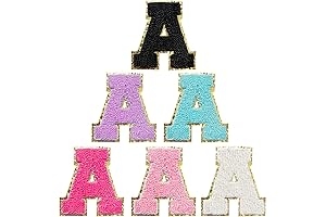 Varsity Letter Stickers: Premium 2-Inch Chenille Patches for Personalizing Gear and Clothing