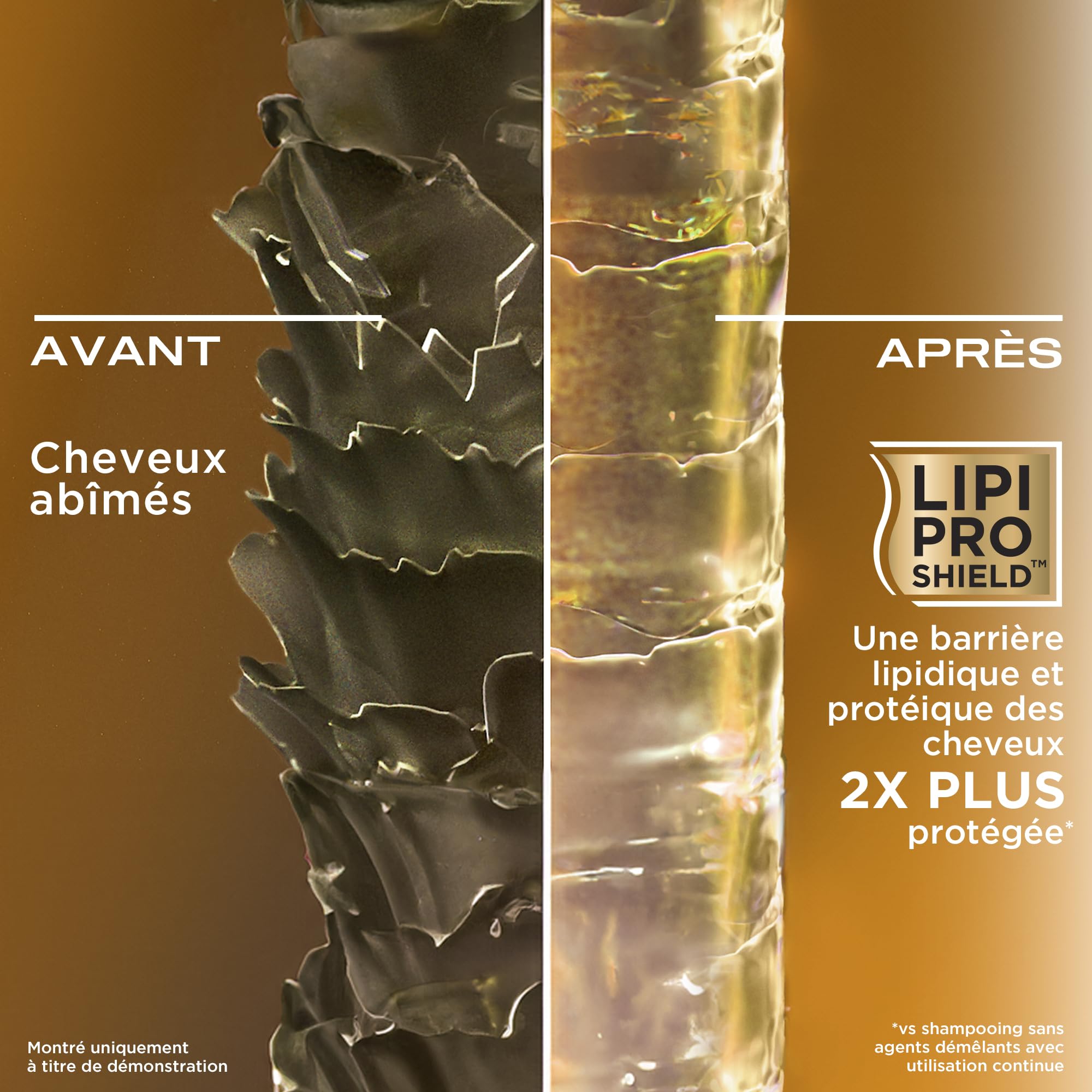 OGX - Après-Shampooing Kératine Lissage Brésilien (flacon de 385 ml) – Soin capillaire lissant à la kératine pour des cheveux brillants – Après-shampoing sans sulfate et sans parabène