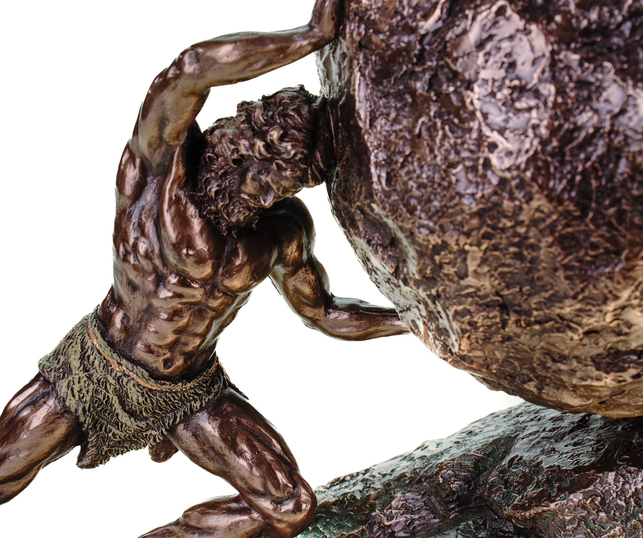 Veronese Figur Sisyphos und der ewige Fels 29 cm Ares Thanatos Griechische Mythologie
