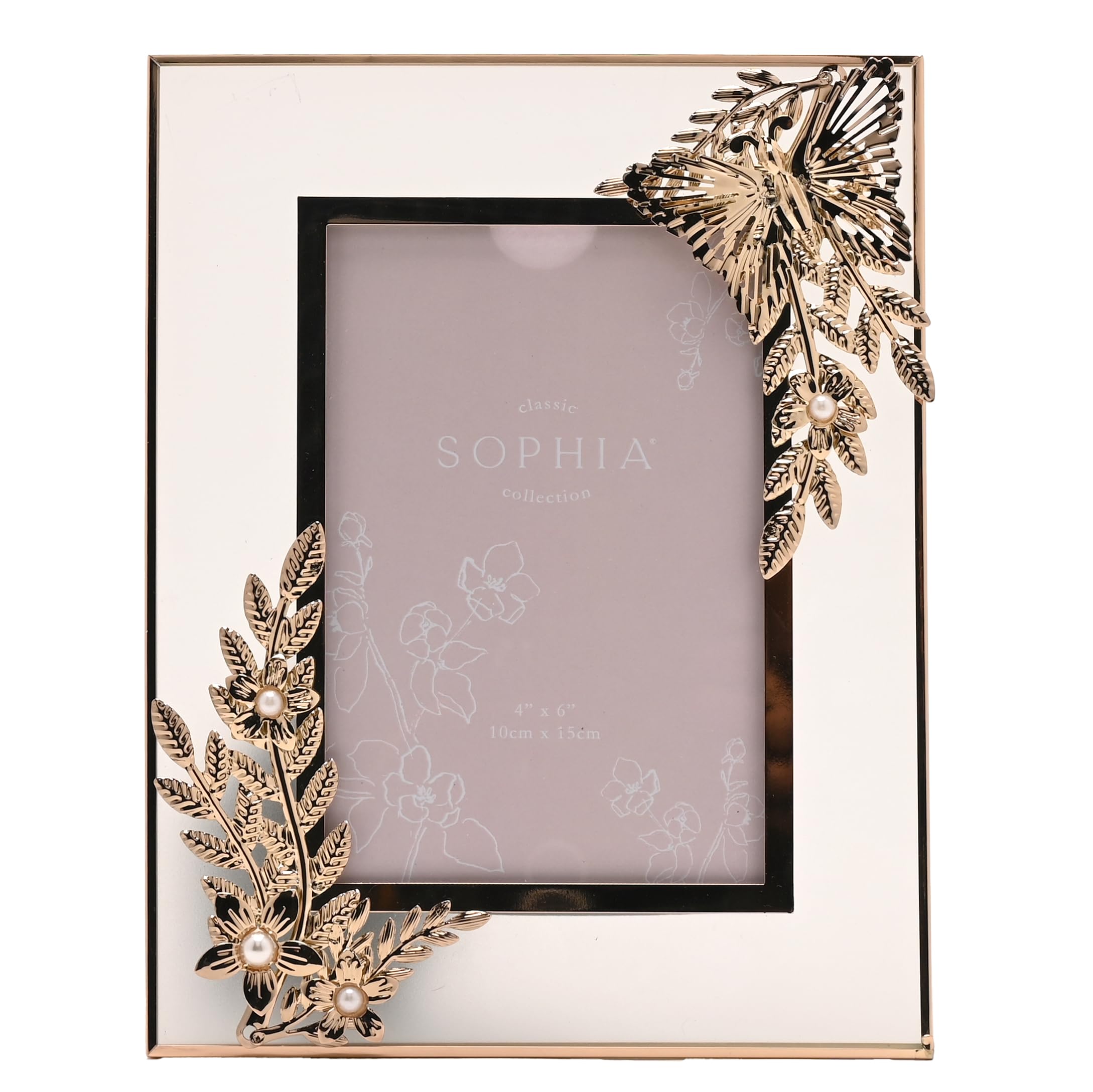 Classic Gold Butterfly Photo Frame 4"" X 6"" Photo Frames
