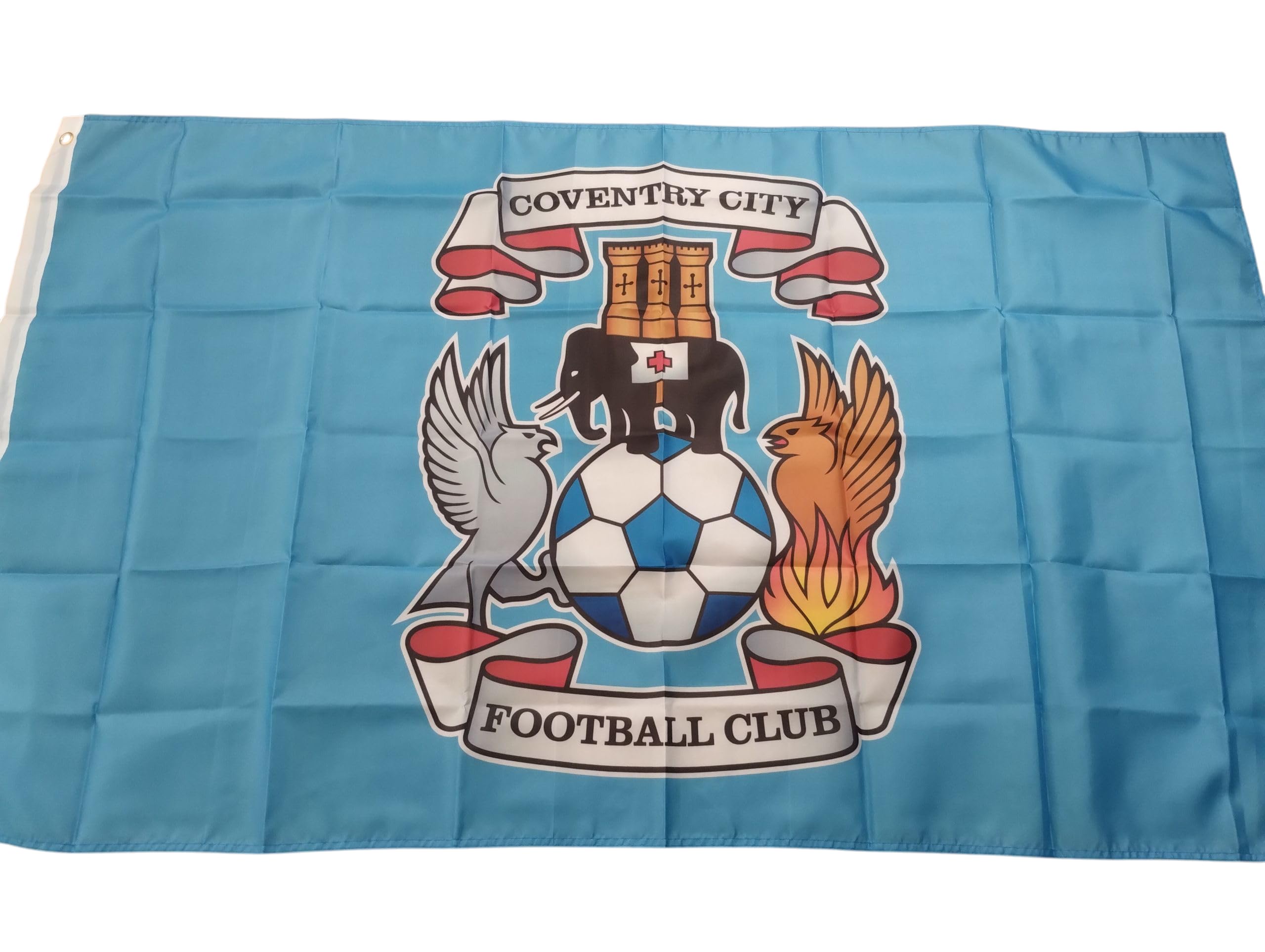 Coventry city flag 5 x 3 sky blue club crest