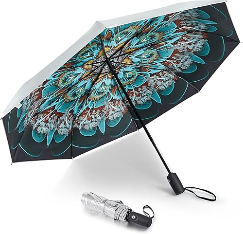 Miniatura 9 de G4Free Sombrilla de viaje grande con protección UV UPF 50+, 4246 pulgadas, apertura y cierre automático, resistente al viento, bloqueo solar