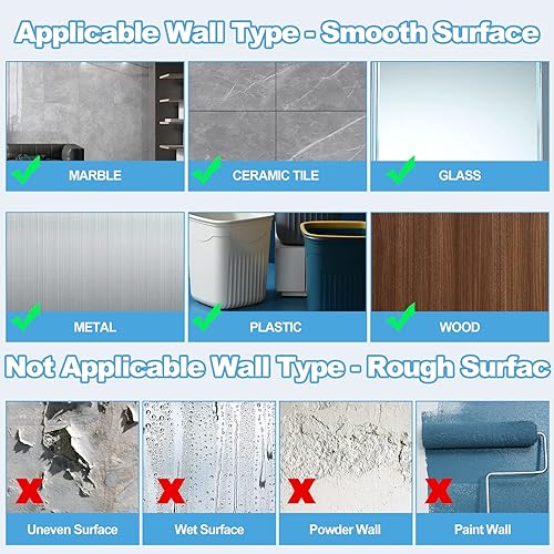 Miniatura 7 de 12 soportes para barra de cortina sin taladrar, soporte universal autoadhesivo para barra de cortina, colgadores de cortina para baño, cocina y hogar