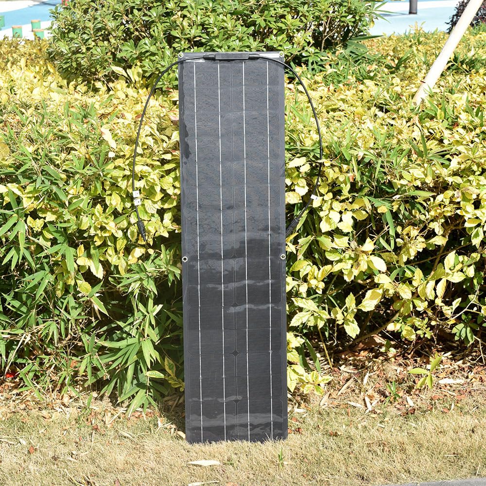 Pannello Solare Pannello Solare 50W100W Pannello Solare Impianto Solare Fotovoltaico Tetto RV RV Barca Ricarica(White Double Board)