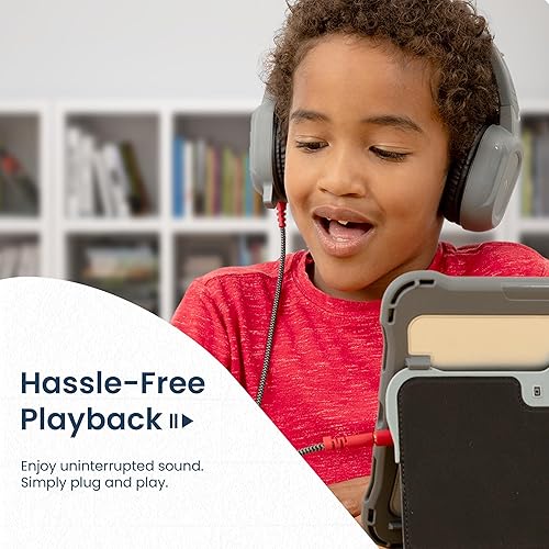 Miniatura 7 de Brenthaven Auriculares resistentes con 2 cables con micrófono USB C – Cable largo sin enredos a prueba de masticación con control de volumen