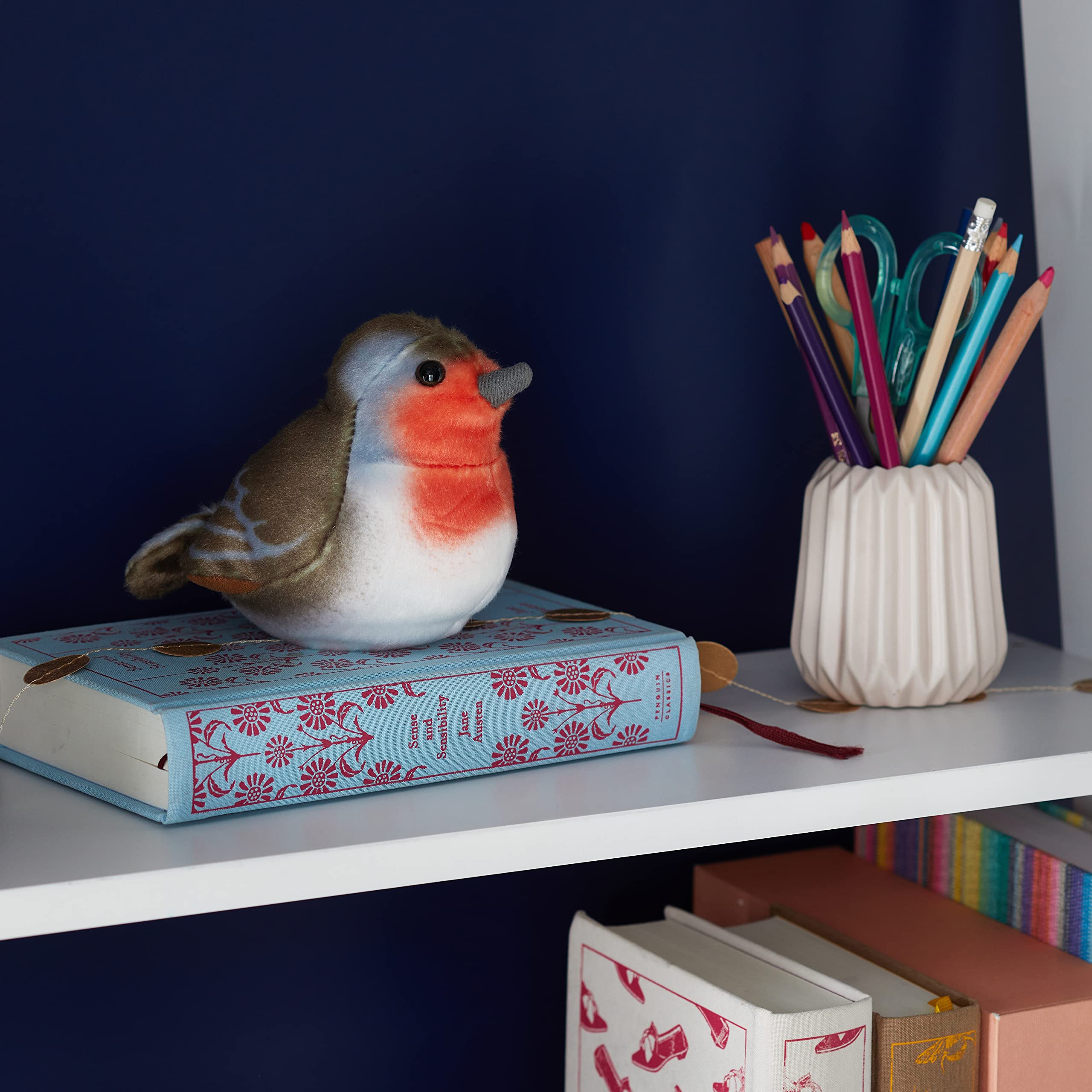 Peluche Wild Republic BIRD19490 ROSSO, multicolore