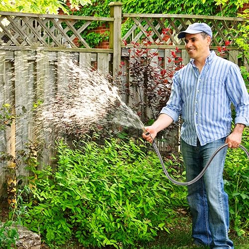 Miniatura 5 de TOUCH-RICH Manguera de jardín de metal de acero inoxidable 304 de 5 pies, manguera de agua resistente, patio al aire libre, ligera, garantizada