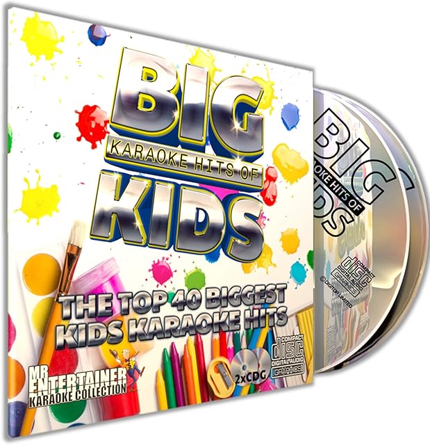 KIDS KARAOKE CD+G (CDG) Disc Pack. 40 Best Children's Songs Ever. Mr Entertainer Big Hits. Disney, Baby Shark, Greatest Showman and more.