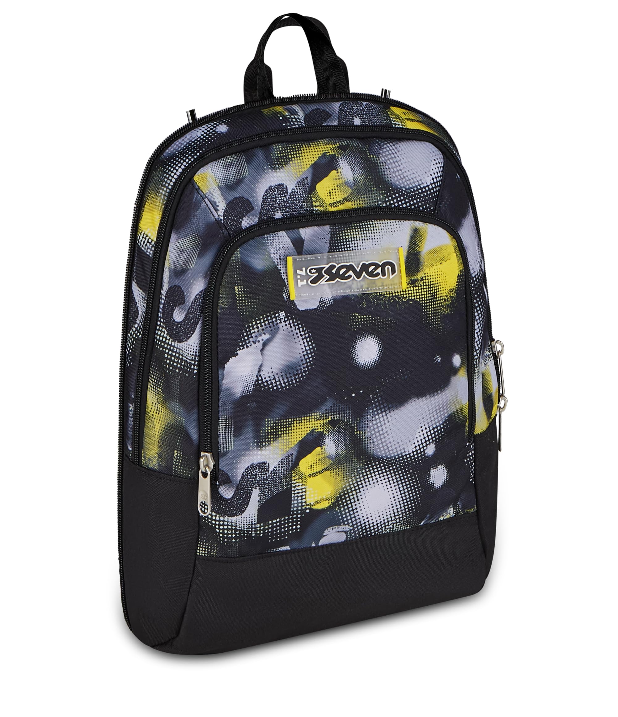 Seven Trolley Scuola Jack 8 Ruote Detach GOLDEN PAINT, Grigio, 43 L, Scomponibile, Zainetto staccabile, 4 in 1, Cross-over System, Tasche multifunzione, Scuola elementare e media, Bambini, Ragazzi