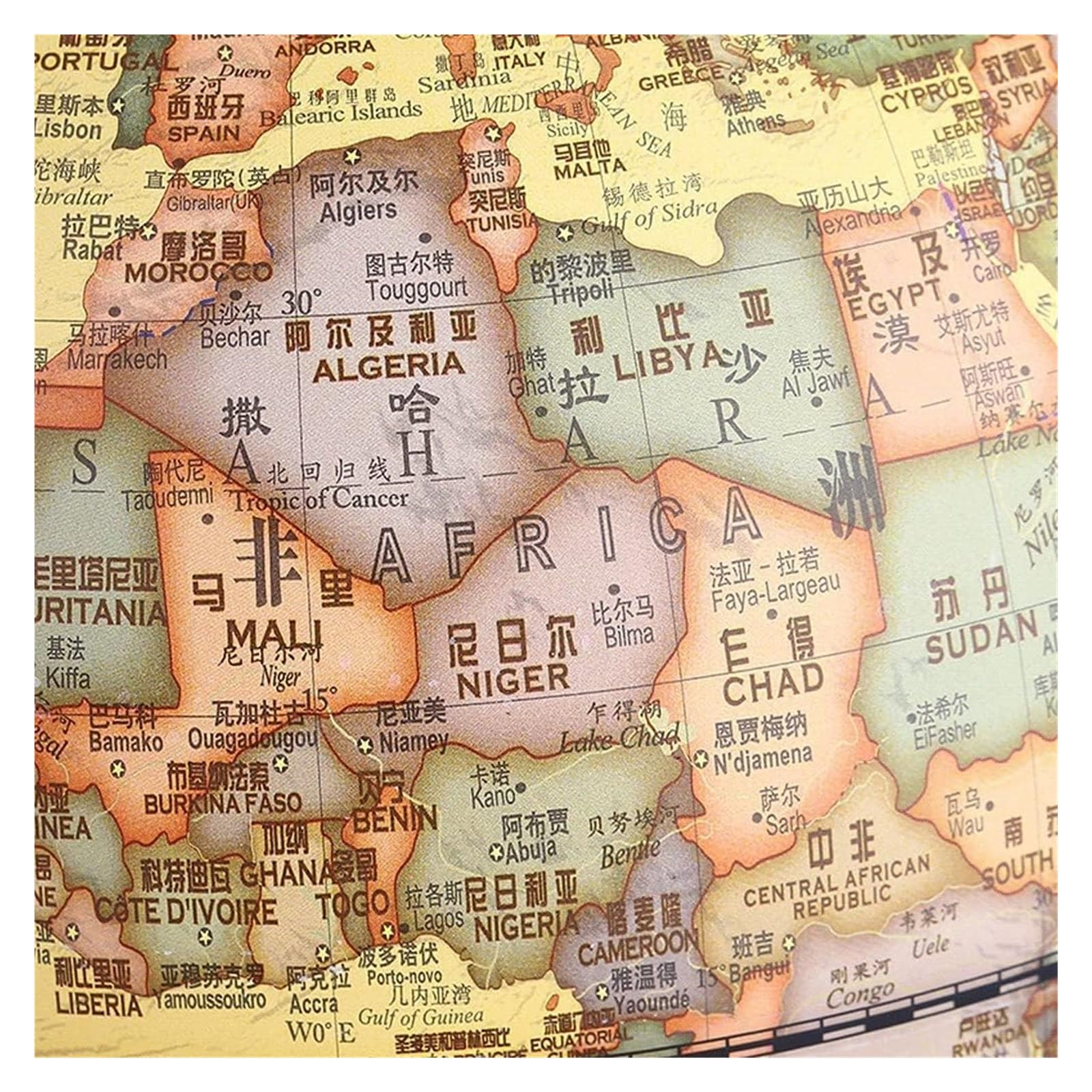 Globusy geograficzne najnowszy retro świat globus LED rustykalny dekoracyjny pulpit globus obrotowy ziemia geograficzny globus drewniana podstawa globus 25 cm studio