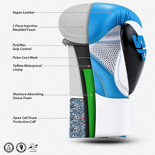 Miniatura 2 de Starpro Boxing Gloves with Wrist Support & Protection Sparring Training Bag Gloves for Men & Women 8oz 10oz 12oz 14oz 16oz