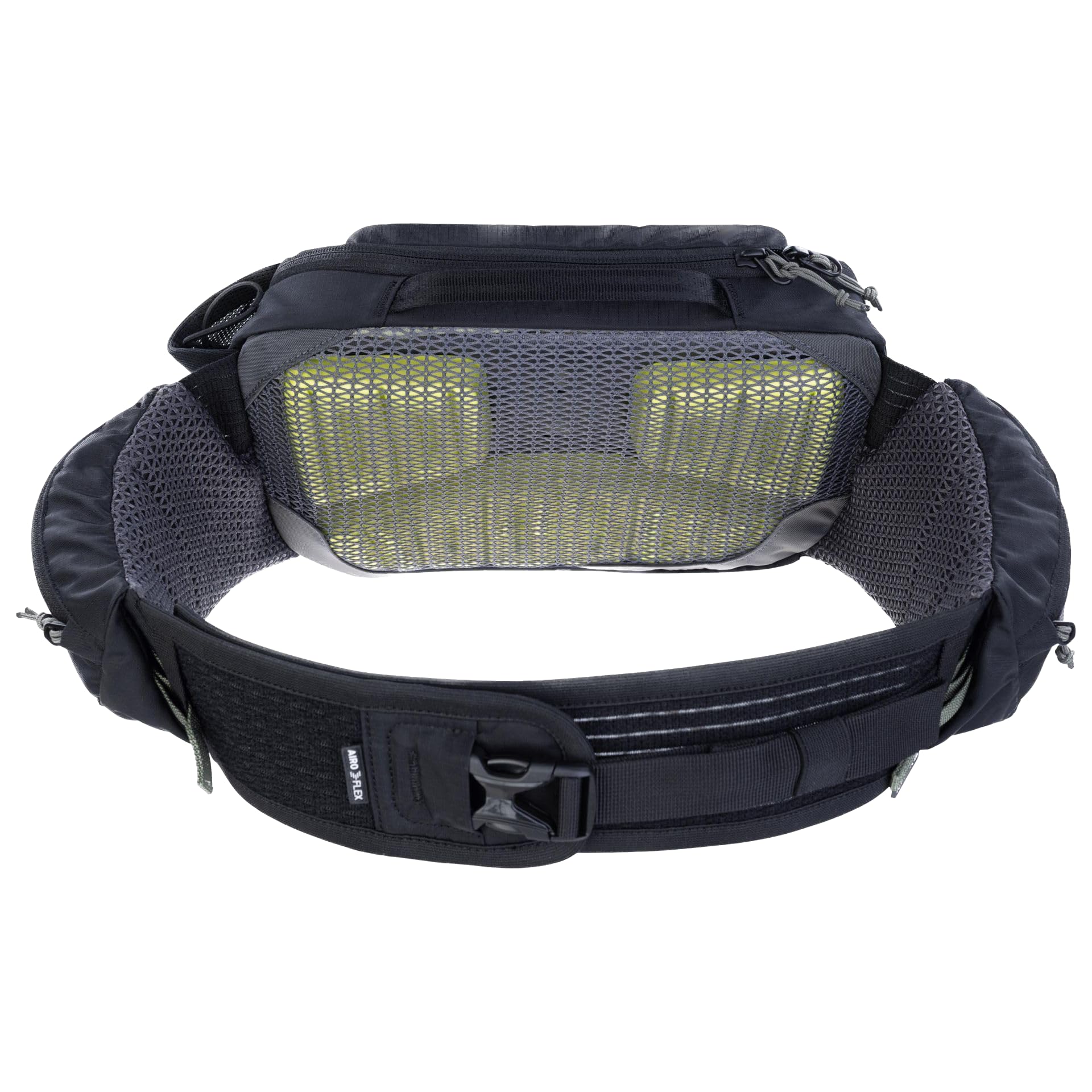 EVOC HIP Pack PRO 3, Hüfttasche (AERO Flex Hüftgurt, AIR Flow Contact System, Mesh-Material, Werkzeugfach, Bauchtasche, perfekt für Trail-Liebhaber, One Size), Schwarz