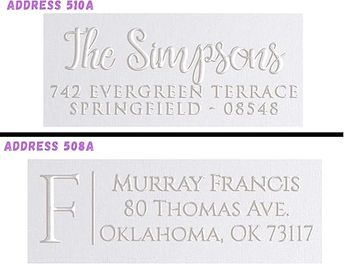 Miniatura 6 de Más de 15 diseños en relieve personalizados con sello de dirección personalizable, sello de invitación de boda, grabado en relieve personalizado, 2