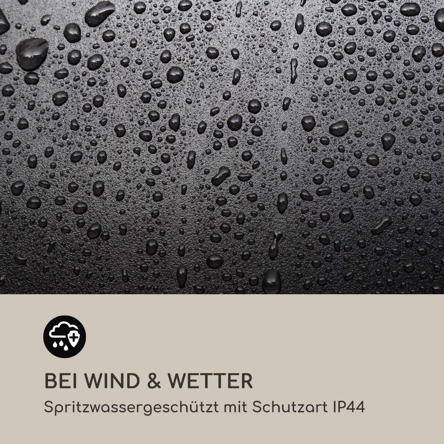 blumfeldt Primal Heat - Standheizstrahler, Stehtisch-IR-Heizer, Infrarotheizung, Stand Heizstrahler, Infrarotstrahler mit 1600 Watt, Infrarot-Annäherungssensoren, Höhe: 65 cm, Silber