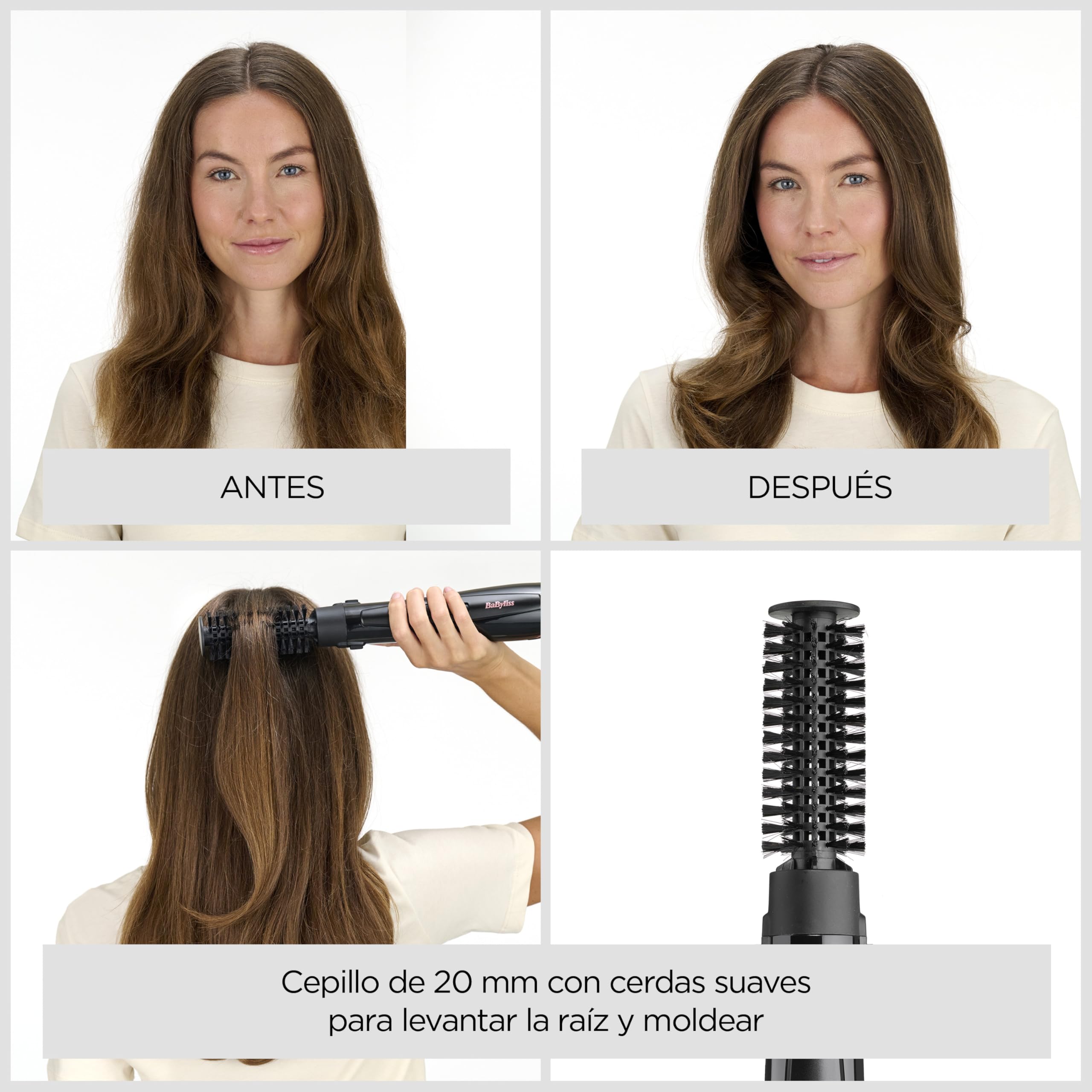BaByliss Perfect Finish AS126E Cepillo de aire secador moldeador iónico