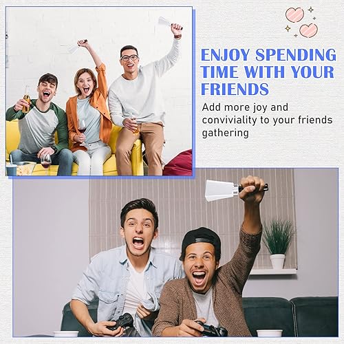 Miniatura 4 de 6 cencerros de 10 pulgadas con asa, campanas de animación para eventos deportivos, grandes ruidos, cencerros fuertes a granel para juegos de fútbol,