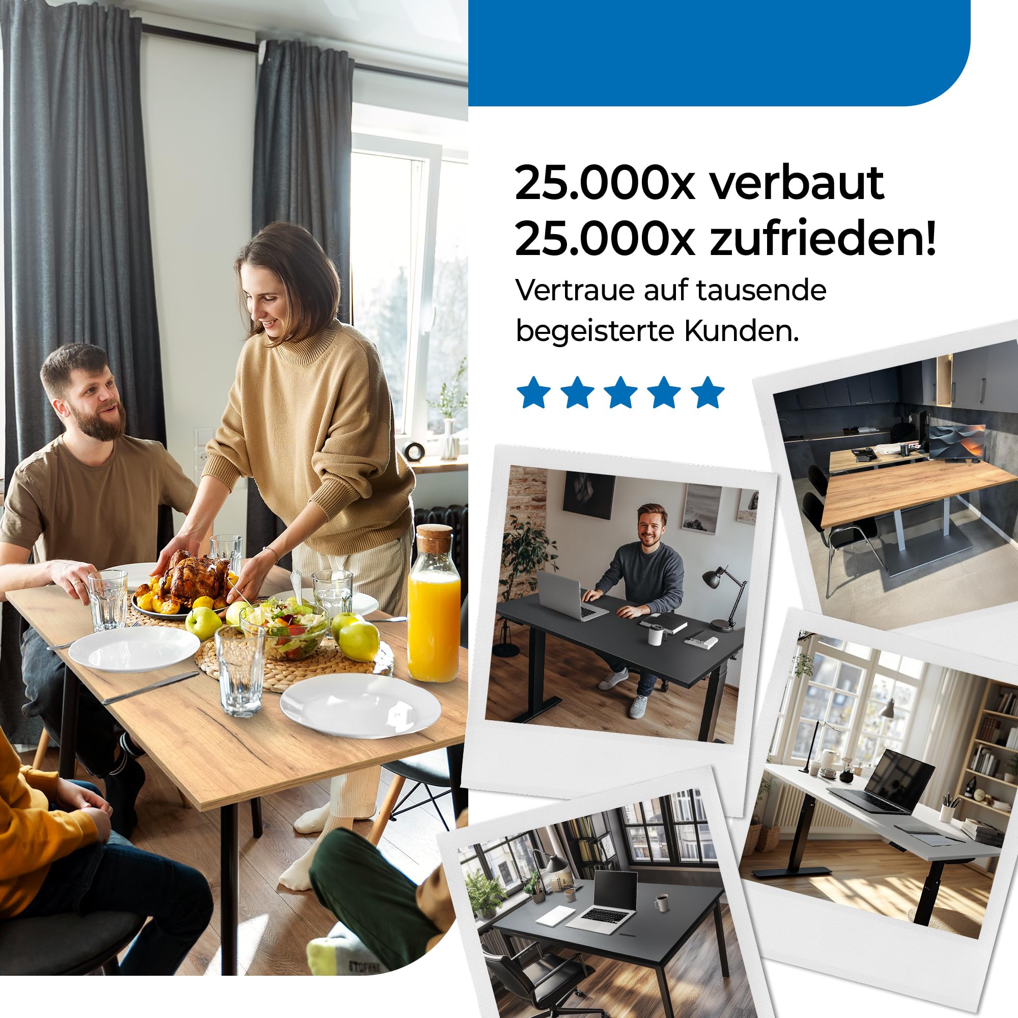Tischplatte 140x80 | Arbeitsplatte, Küchenplatte, Schreibtischplatte aus Holz | Dekorplatte in Holz-Optik oder Unidekor für Tischbau | Esstischplatte, Küchenarbeitsplatte, Bürotisch & mehr