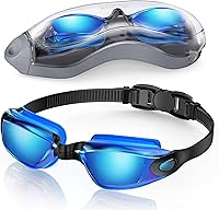 Vista 30 de Aegend Gafas de natación, gafas de natación sin fugas, protección completa para adultos, hombres, mujeres y jóvenes