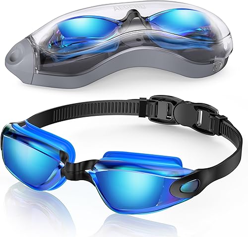 Miniatura 30 de Aegend Gafas de natación, gafas de natación sin fugas, protección completa para adultos, hombres, mujeres y jóvenes