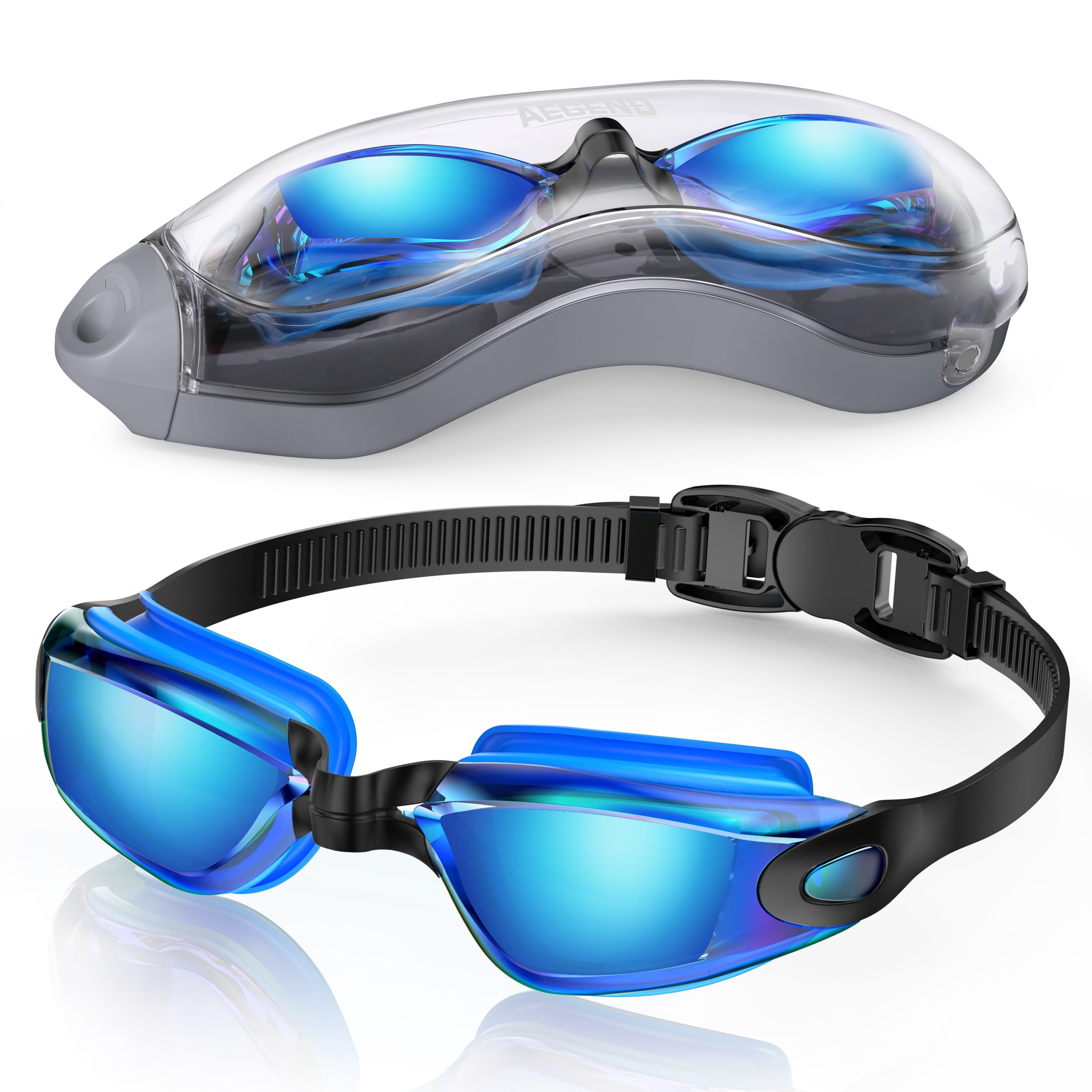 AegendSwim Goggles, Swimming Goggles No Leaking Full Protection Adult Men Women Youth